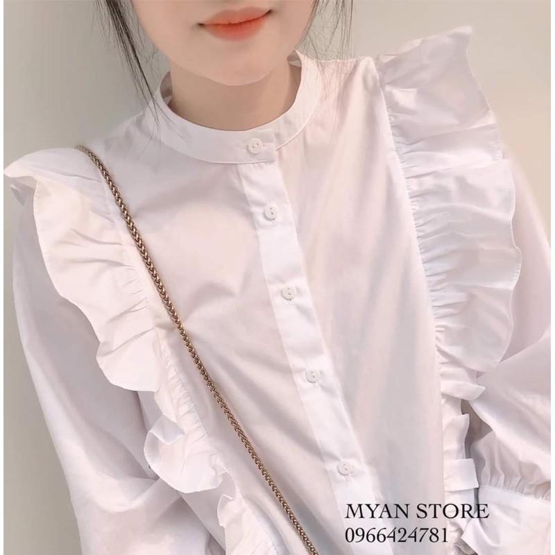 ÁO SƠ MI BÈO CỔ TÀU DÀI TAY