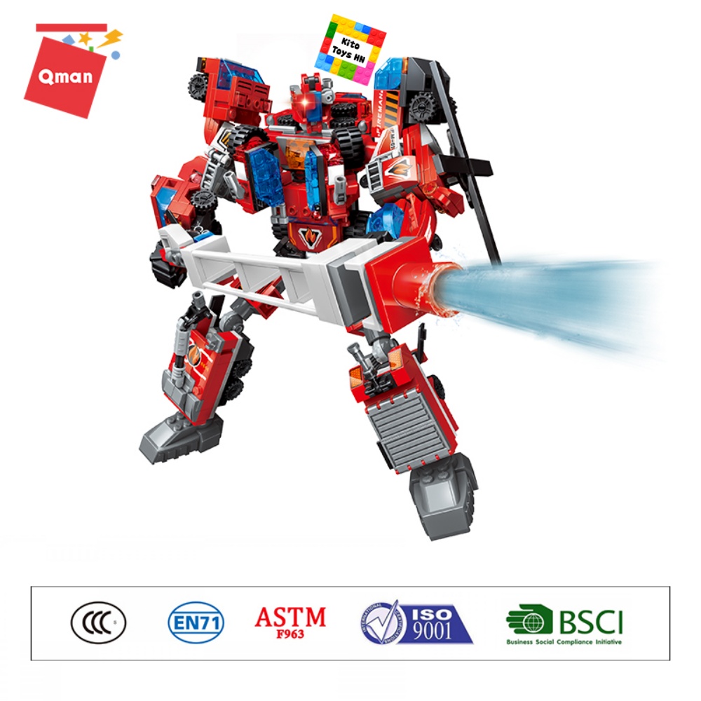 Bộ Lắp Ghép Đồ Chơi Lego Qman 1416 Người Máy Robot Sao Hỏa Rực Rỡ 498 Mảnh Ghép Cho Trẻ Từ 6 Tuổi