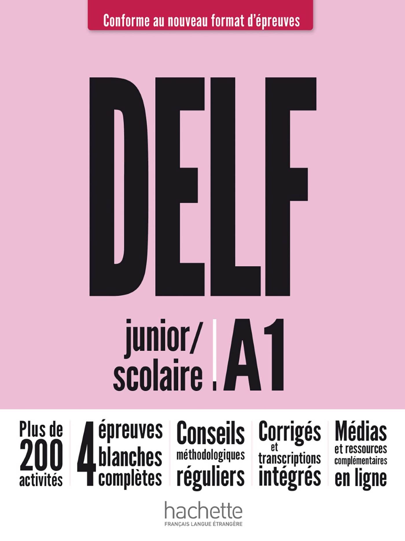 Sách học tiếng Pháp DELF JUNIOR/SCOLAIRE - NOUVEAU FORMAT D'EPREUVES (A1) - AUDIO ET VIDEOS EN TELECHARGEMENT. PARCOURS