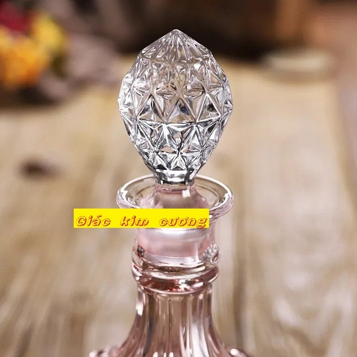 Bình thủy tinh dáng trụ tròn trong suốt dung tích 750ml