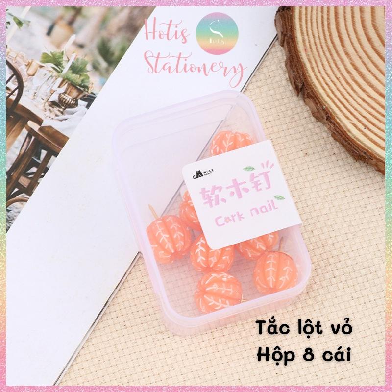 Đinh ghim bảng gỗ bần hình trái tắc - 4 mẫu siêu dễ thương