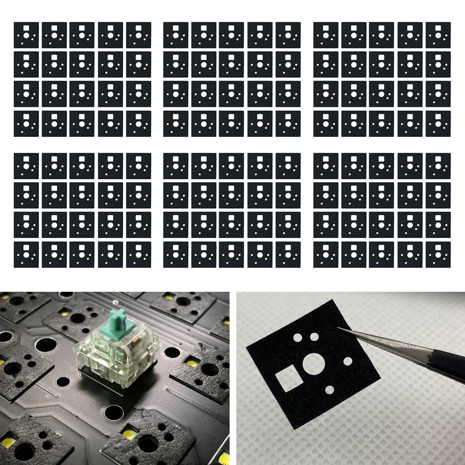 120 Pieces Keyboard Switch Pads Parts Universal for Hot Swappable Keyboard