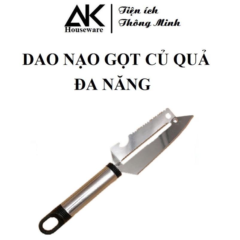 Dao hai lưỡi gọt củ quả inox bền đẹp, dao nạo gọt củ quả đa năng