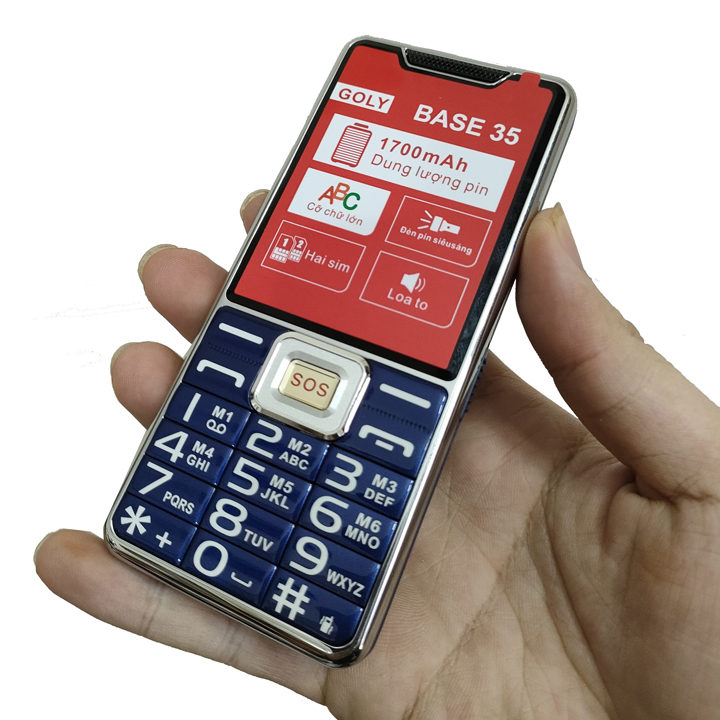 Điện thoại Goly Base 35 , Loa 3D , Pin trâu - Hàng chính hãng