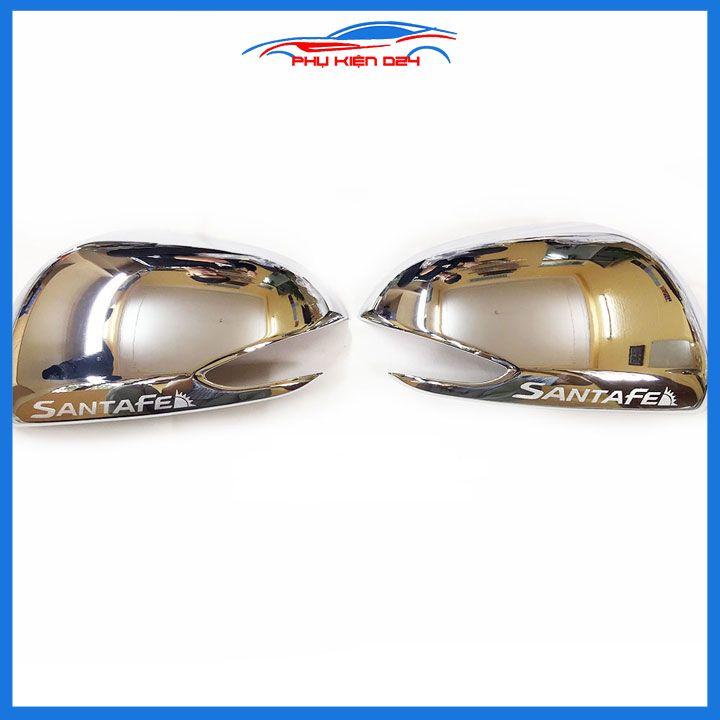 Ốp gương Santafe 2019-2020-2021-2022 mạ crom bảo vệ chống trầy trang trí làm đẹp xe