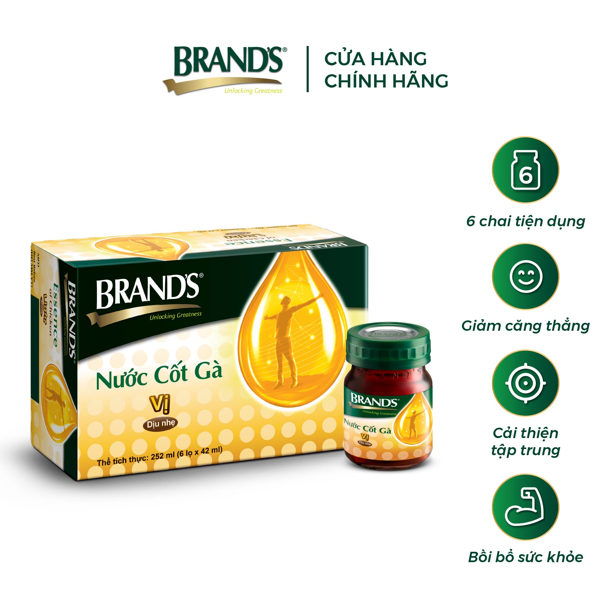 Nước cốt gà BRAND'S Vị Dịu Nhẹ