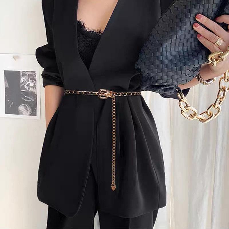 Thắt lưng nữ kim loại / Belt dây xích / đai váy áo phong cách Âu Mỹ hiện đại TL10