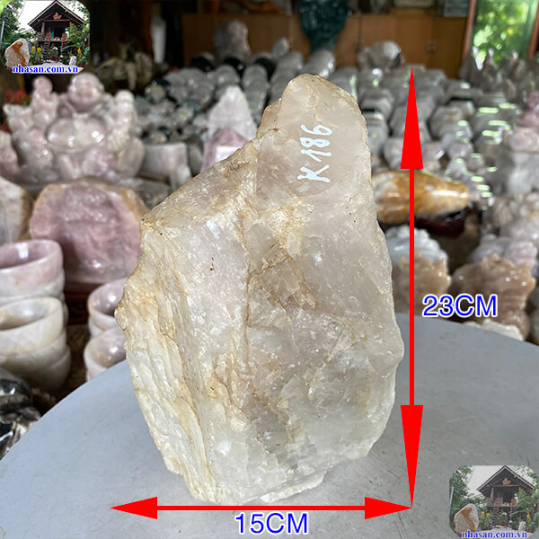 Đá thạch anh thô đẹp 6.8 Kg - Tăng cường năng lượng tích cực cho gia đình bạn