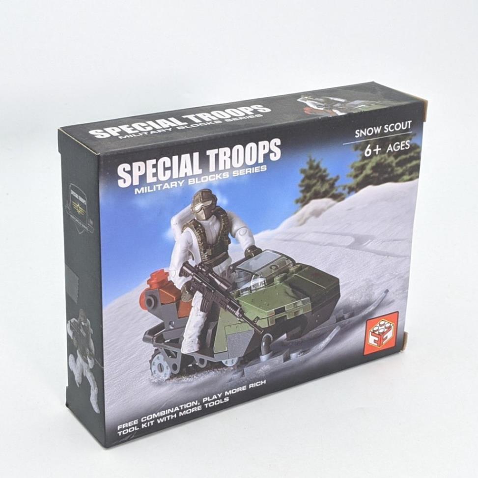 Bộ leogo lắp ráp trinh sát bắc cực - chiến binh mùa đông - 160 miếng ghép