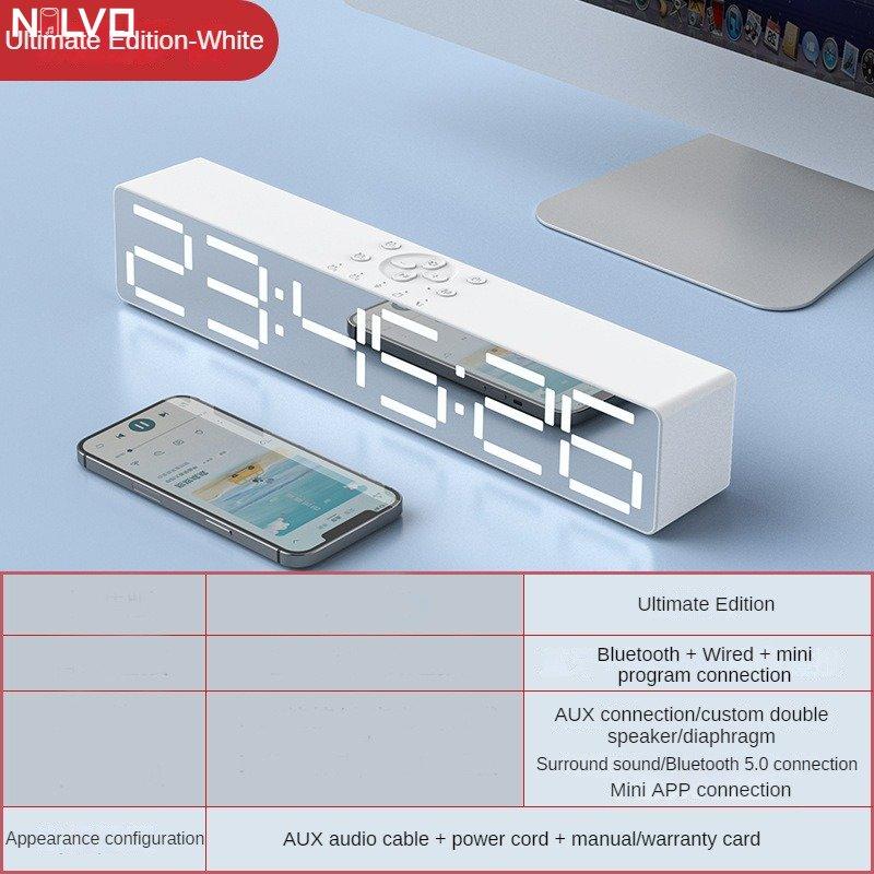 Loa thiết kế gương loa đen và trắng màn hình âm thanh nổi trên máy tính