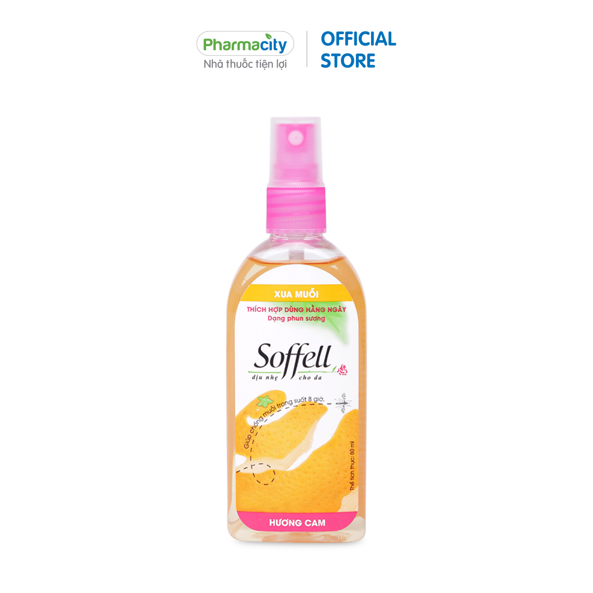 Xịt chống muỗi hương cam Soffell