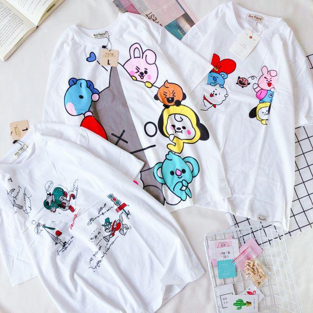 Áo thun in hình cute - ẢNH THẬT