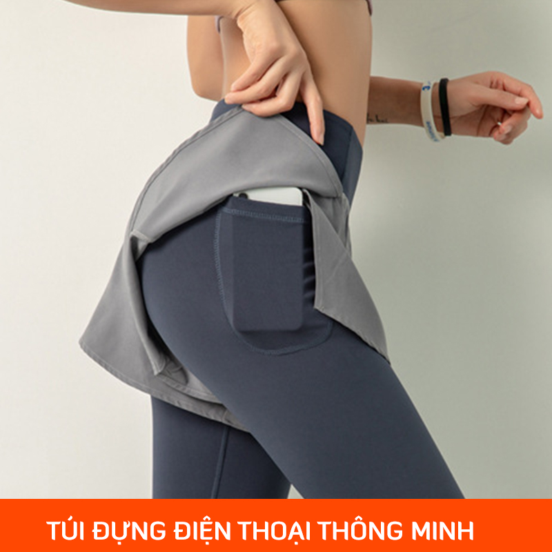 Đồ tập gym nữ Louro QL52, kiểu quần tập gym nữ có quần short liền, vải co giãn 4 chiều, thoáng mát