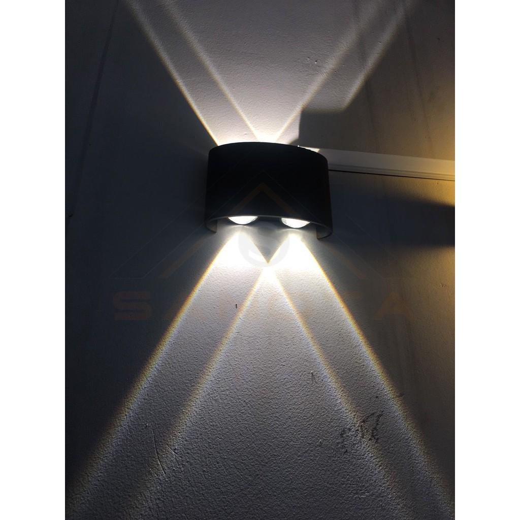 Đèn Hắt Tường Led Chiếu Sáng 2 Đầu Ánh Sáng Vàng