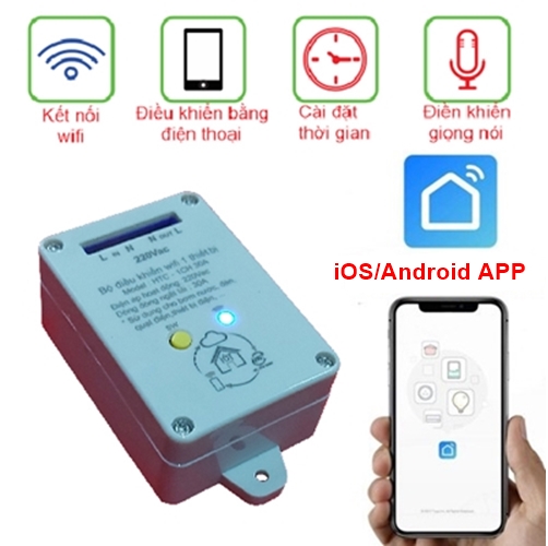 BỘ ĐIỀU KHIỂN WIFI 1THIẾT BỊ 30A SMART WIFI Smart life APP