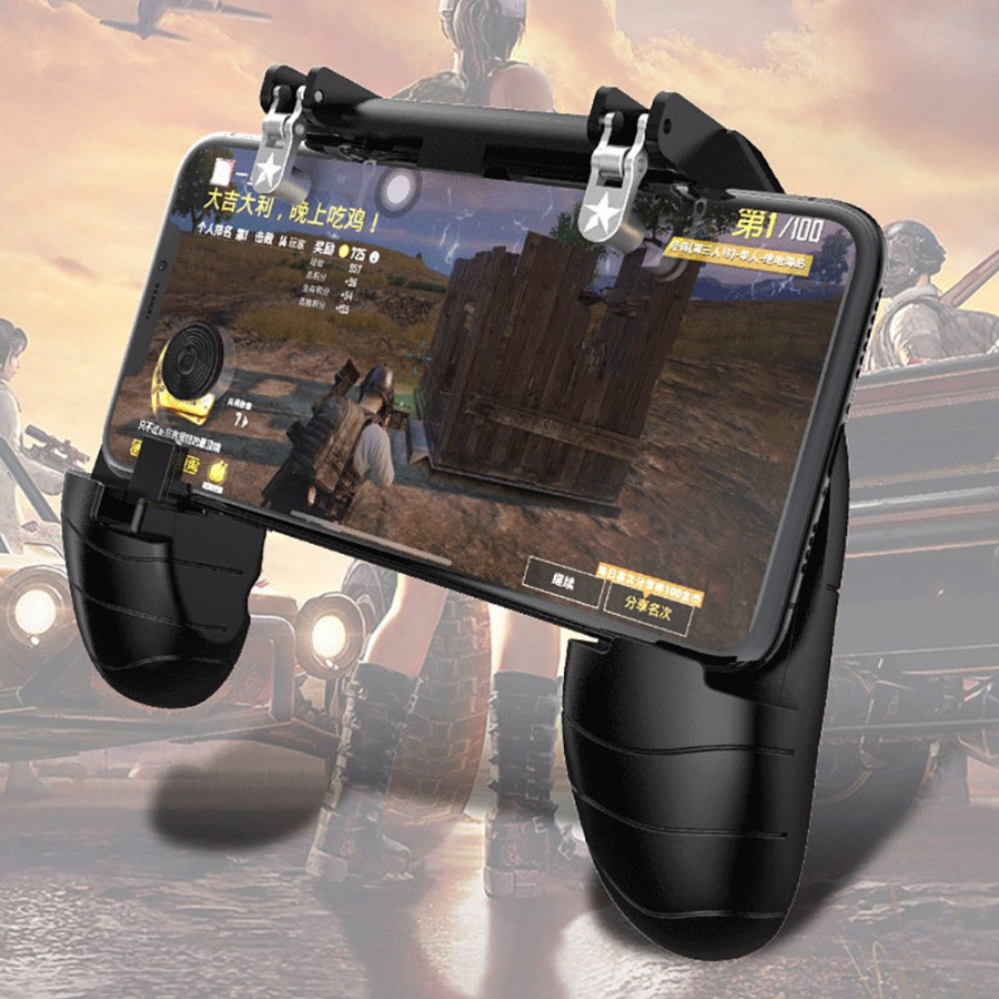 Tay cầm chơi game W11+ Có Nút Bắn - Joystick di chuyển cho Điện Thoại chơi Pubg, Ros, Free Fire Controller