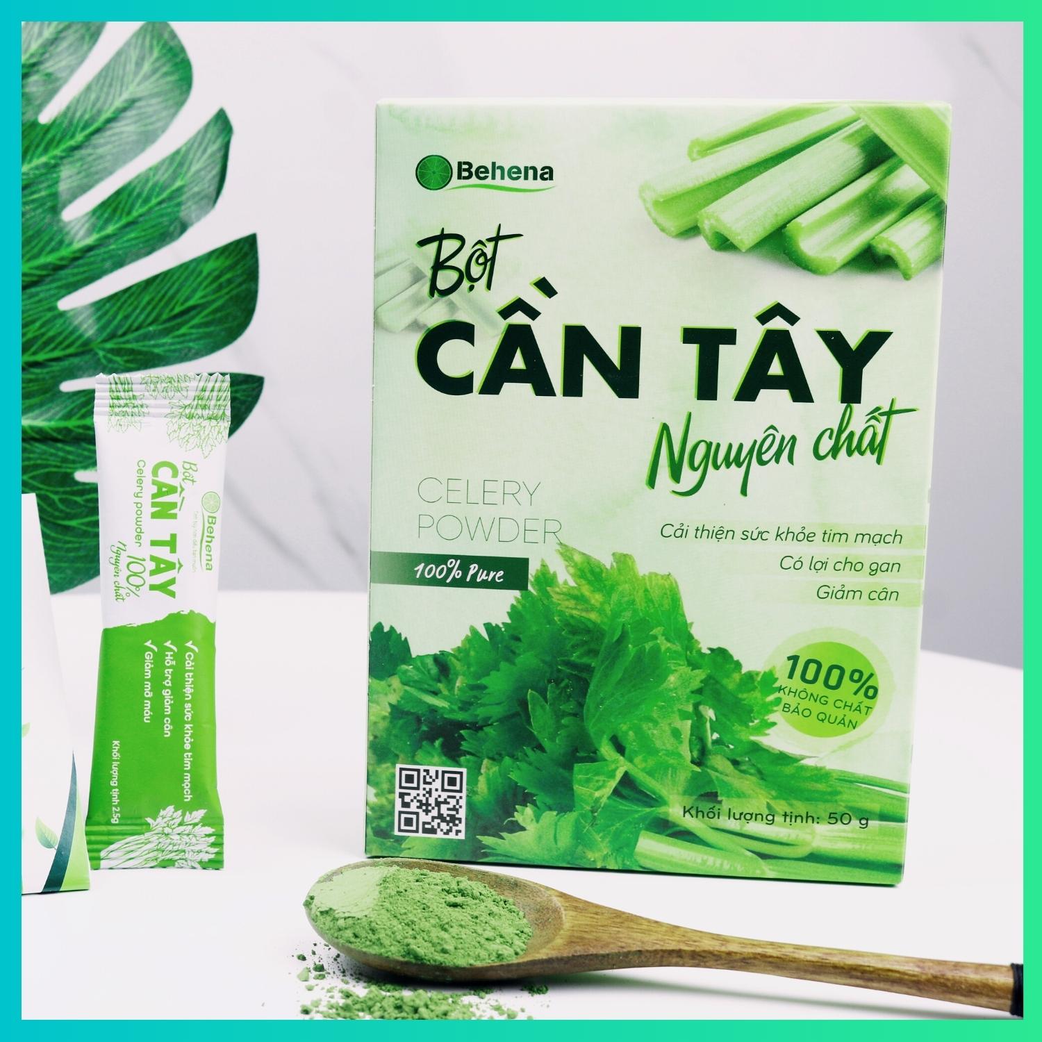 Bột rau cải xoăn kale Behena hữu cơ sấy lạnh nguyên chất cho bé ăn dặm hộp 50g