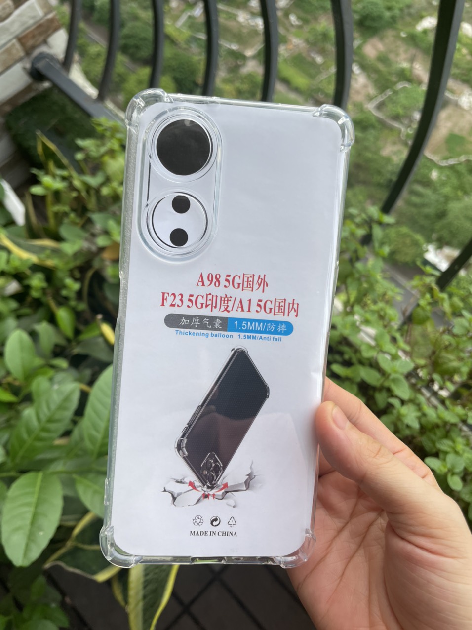 Ốp lưng dẻo cho Oppo A98 5G chống sốc 4 góc trong suốt , bảo vệ Camera