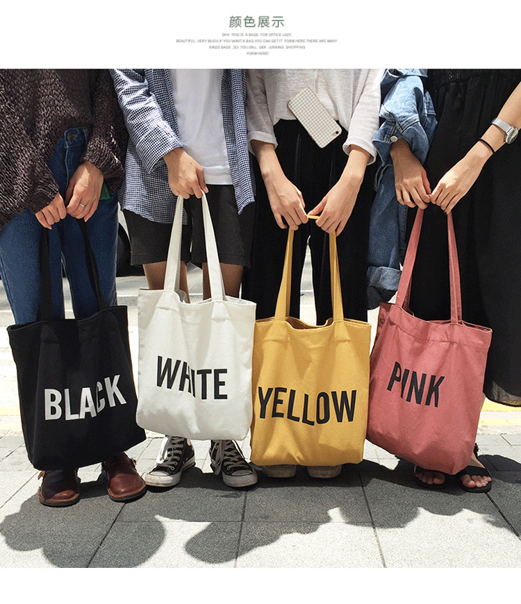 Túi tote Vải canvas mềm Đẹp Cực Hot đựng vừa a4 Túi vải xinh nhiều hình