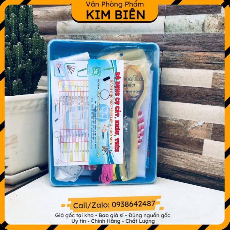 ️sỉ vpp,sẵn hàng️ Bộ dụng cụ cắt, khâu, thêu(bộ nhỏ) lớp 4-5 - VPP Kim Biên