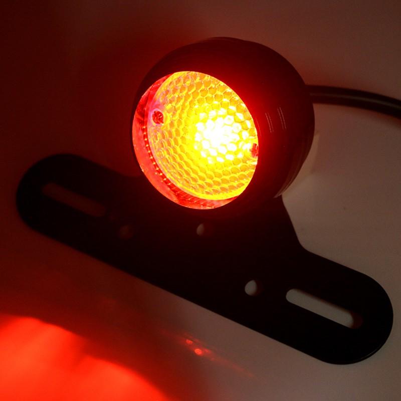 Đèn phanh xe máy 12V LED đỏ phong cách retro