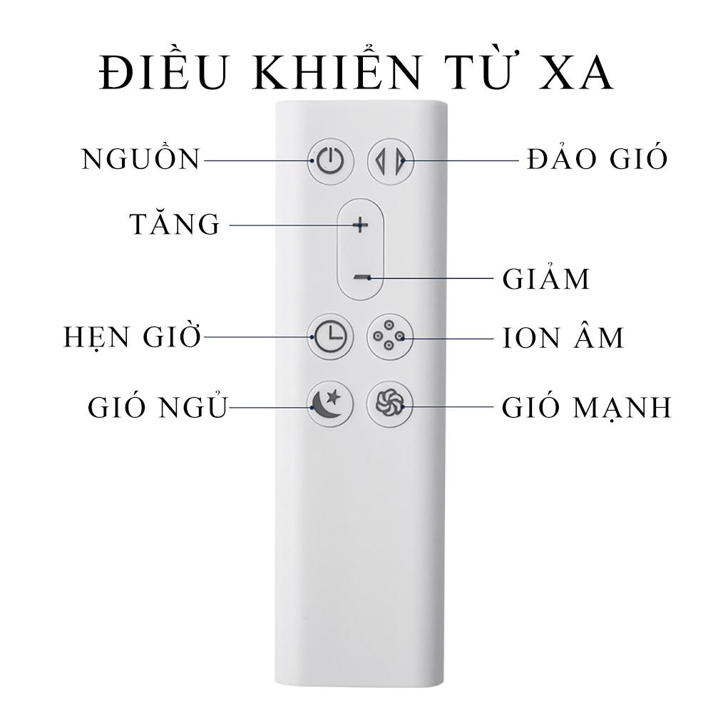 Quạt Tháp không cánh Có lọc không khí công nghệ Hepa Air Filter 8 tốc độ gió siêu mát