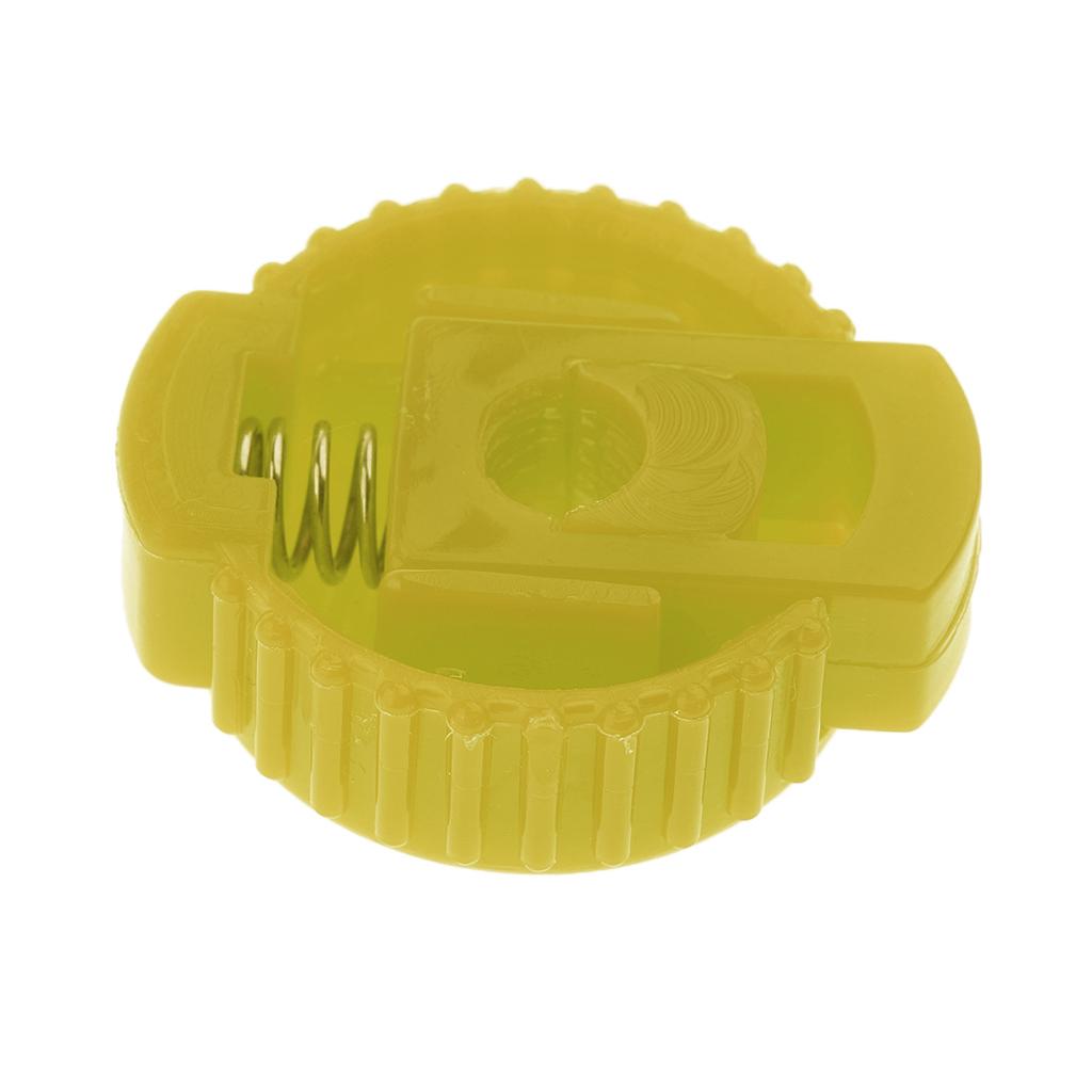 3 Pieces Quick Release Cymbal Plastic Nut for Percussion Instrument Parts Yellow