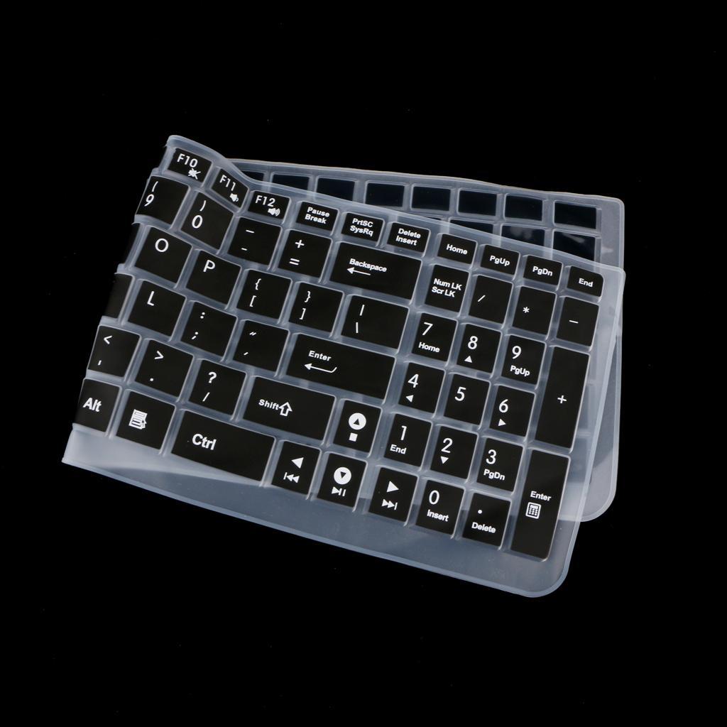 2pcs Collapsible Keyboard Protector Notebook Dust Dirt Remove Pink & Black