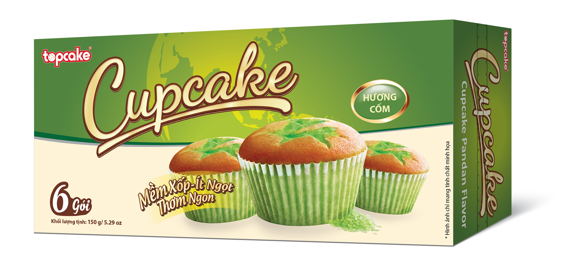 Bánh CUPCAKE cao cấp hương cốm 150g