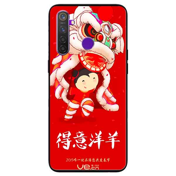 Ốp lưng in cho Realme 5 Pro/ Realme Q Mẫu Múa Lân