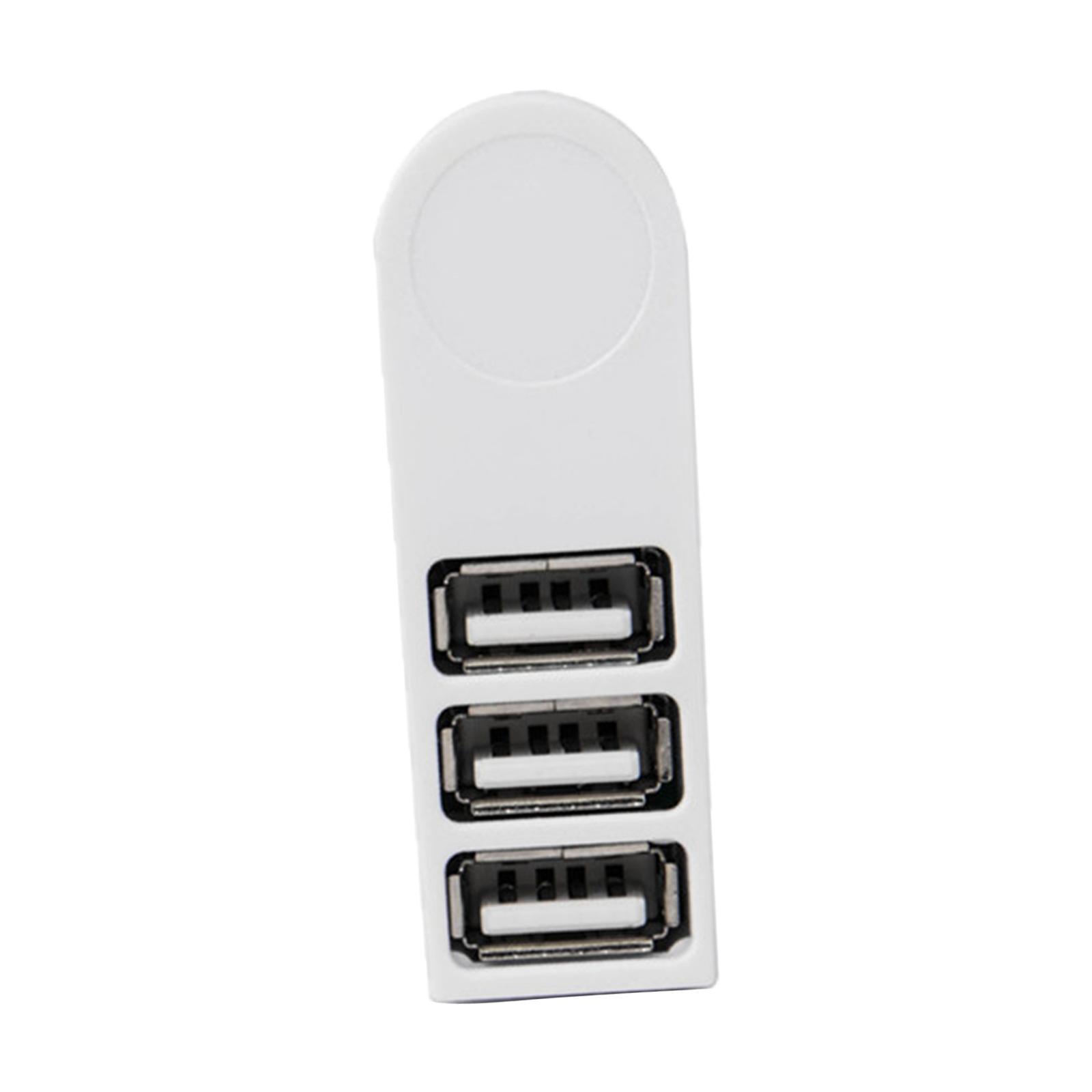 3 Port USB 2.0 Hub 270 Degree Rotatable USB Docking Station for PC Laptop Phones