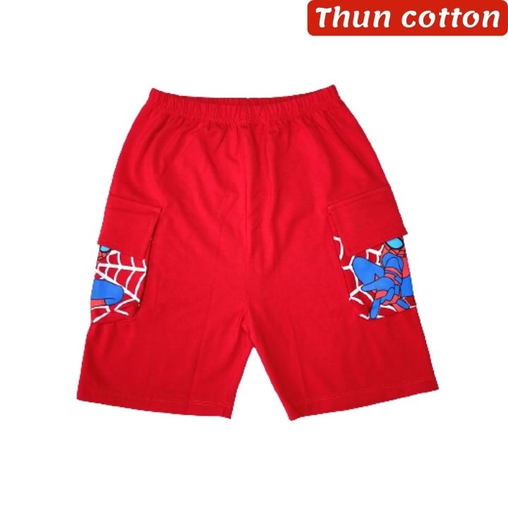 Quần áo siêu nhân trẻ em từ 10-42kg. Chất cotton 4 chiều - Kiến Lửa