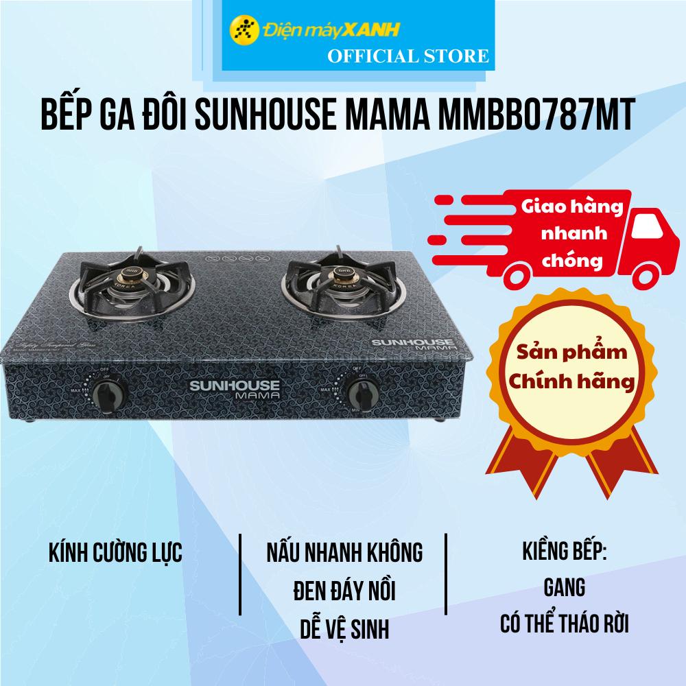 Bếp ga đôi Sunhouse Mama MMBB0787MT - Hàng Chính Hãng