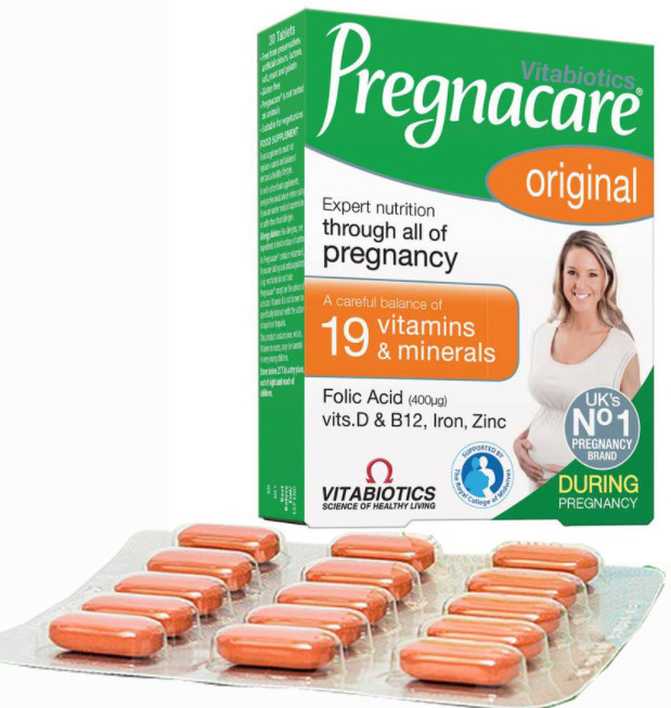 Bổ sung Vitamin khi mang thai Vitabiotics Pregnacare Original - 30 viên
