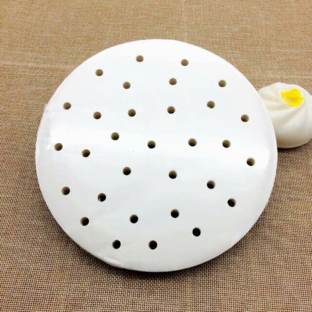 Giấy Nến Tròn Đục Lỗ Cao Cấp KETILO Size 20cm Lót Nồi Chiên Không Dầu, Lót Xửng Hấp Bánh Bao, Há Cảo, Dimsum - CHÍNH HÃNG