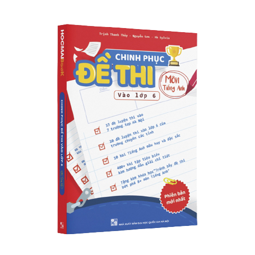 Sách Combo Chinh Phục Đề Thi Vào Lớp 6: Toán, Tiếng Việt, Tiếng Anh - BẢN QUYỀN