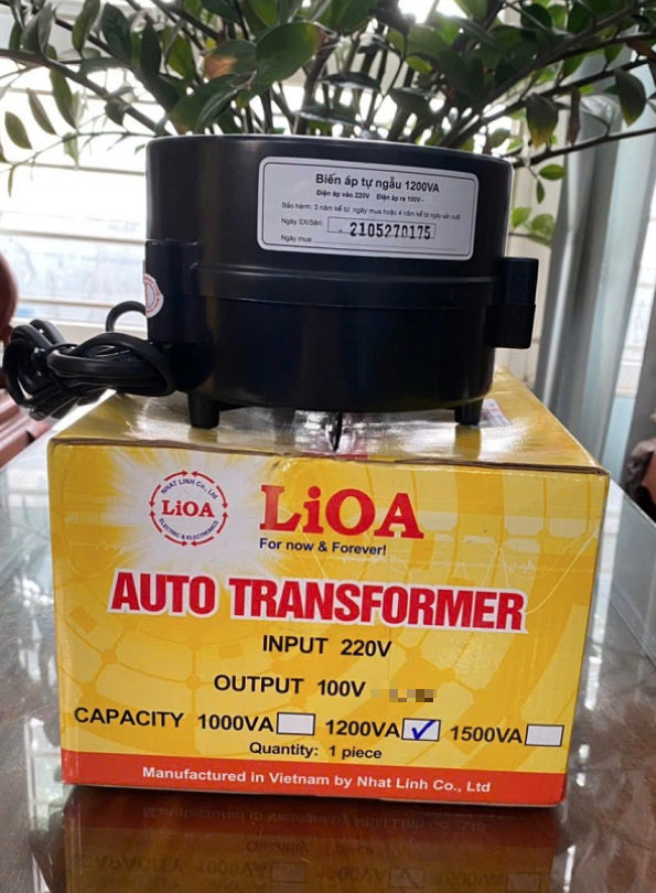 Biến Áp Đổi Nguồn Hạ Áp LiOA – Biến Áp Đổi Nguồn LiOA 1000120015002000VA Điện Vào 220V- Điện Ra 100120V – MITA – Biến áp đổi nguồn 1200VA
