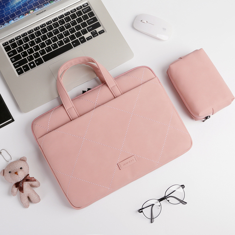 Túi xách Gấu Bông thời trang cho Laptop, Macbook tặng kèm túi đựng phụ kiện