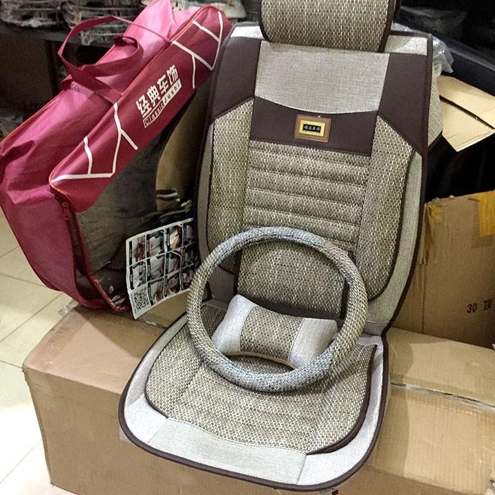Bọc ghế xe ô tô cao cấp BG07 tặng kèm bọc vô lăng