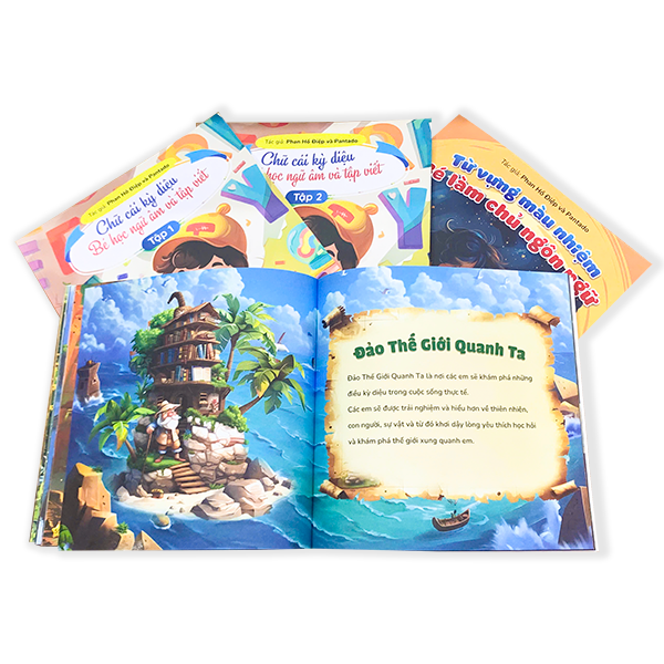 Combo 8 sách Tiền Tiểu học gồm Toán và Tiếng Việt cho bé 4-6 tuổi có App Bài Giảng cho bé sẵn sàng bước vào lớp 1