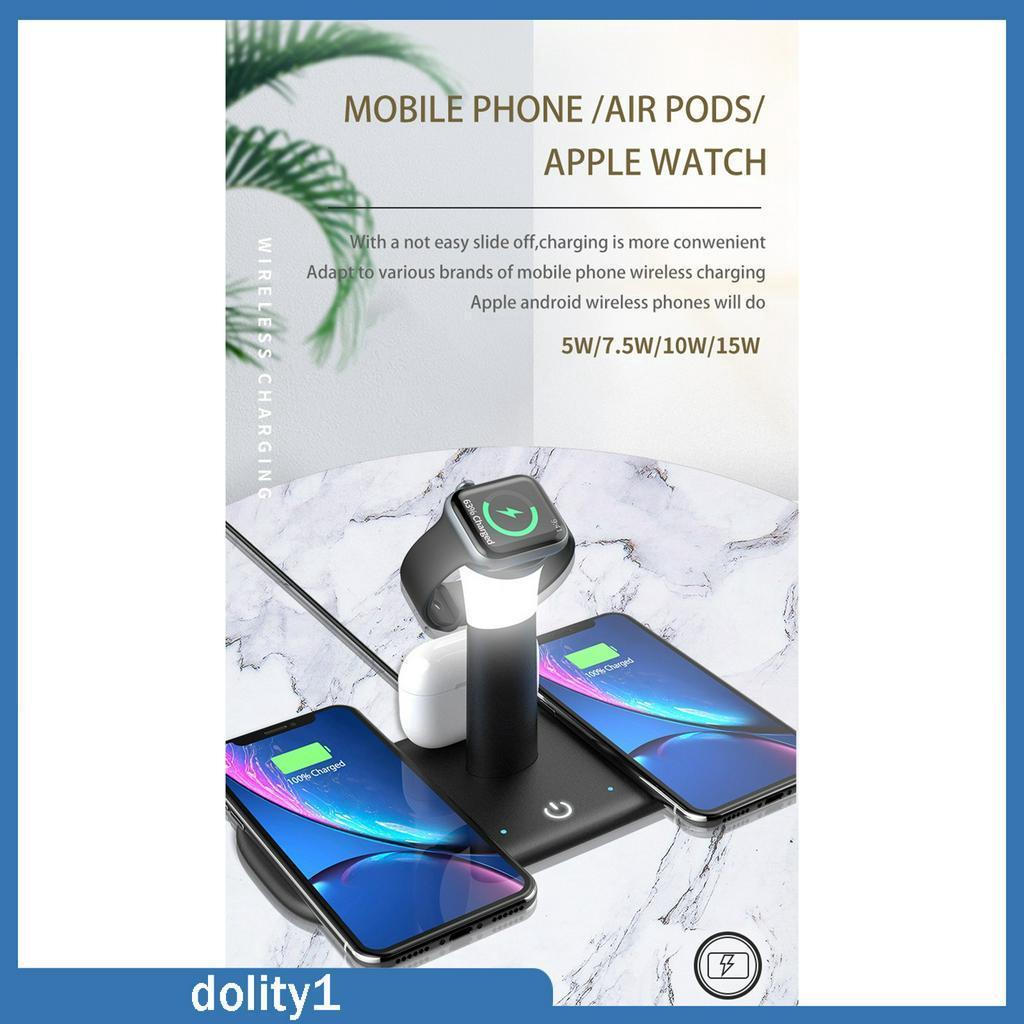 Đế Sạc Không Dây Qi Lh5 5 Trong 1 Cho Iphone 12 / 11 / 11 Pro