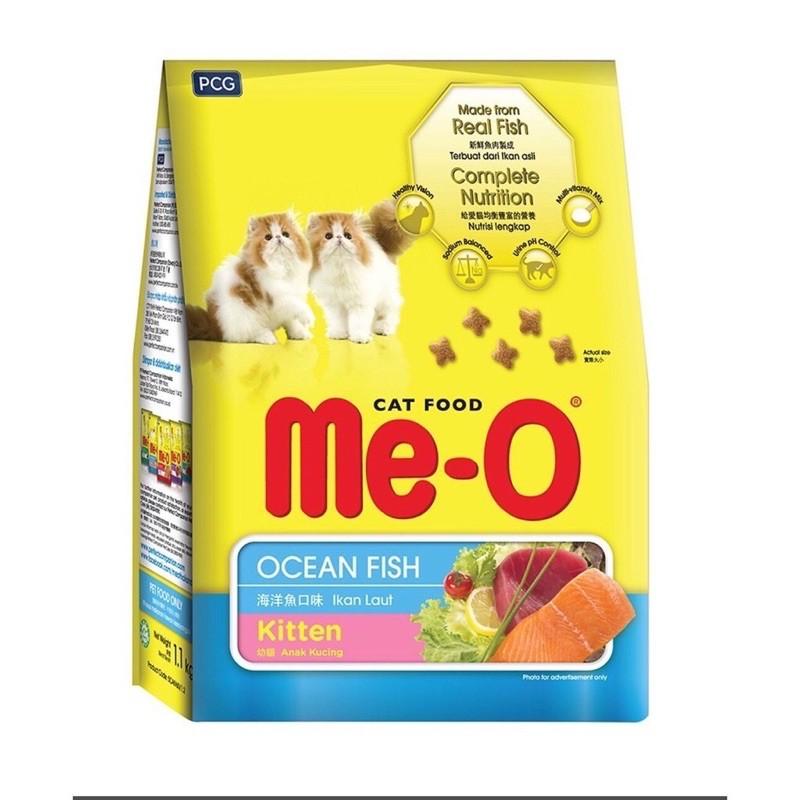 Hạt Me-o Kitten vị cá biển cho mèo con gói 1.1kg