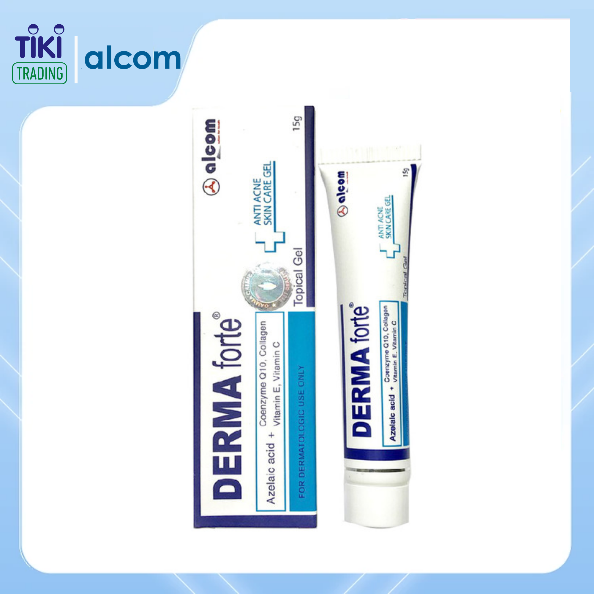 Derma Forte Gel 15g - Adavanced, Giảm Mụn Trứng Cá, Mờ Sẹo, Dưỡng Da