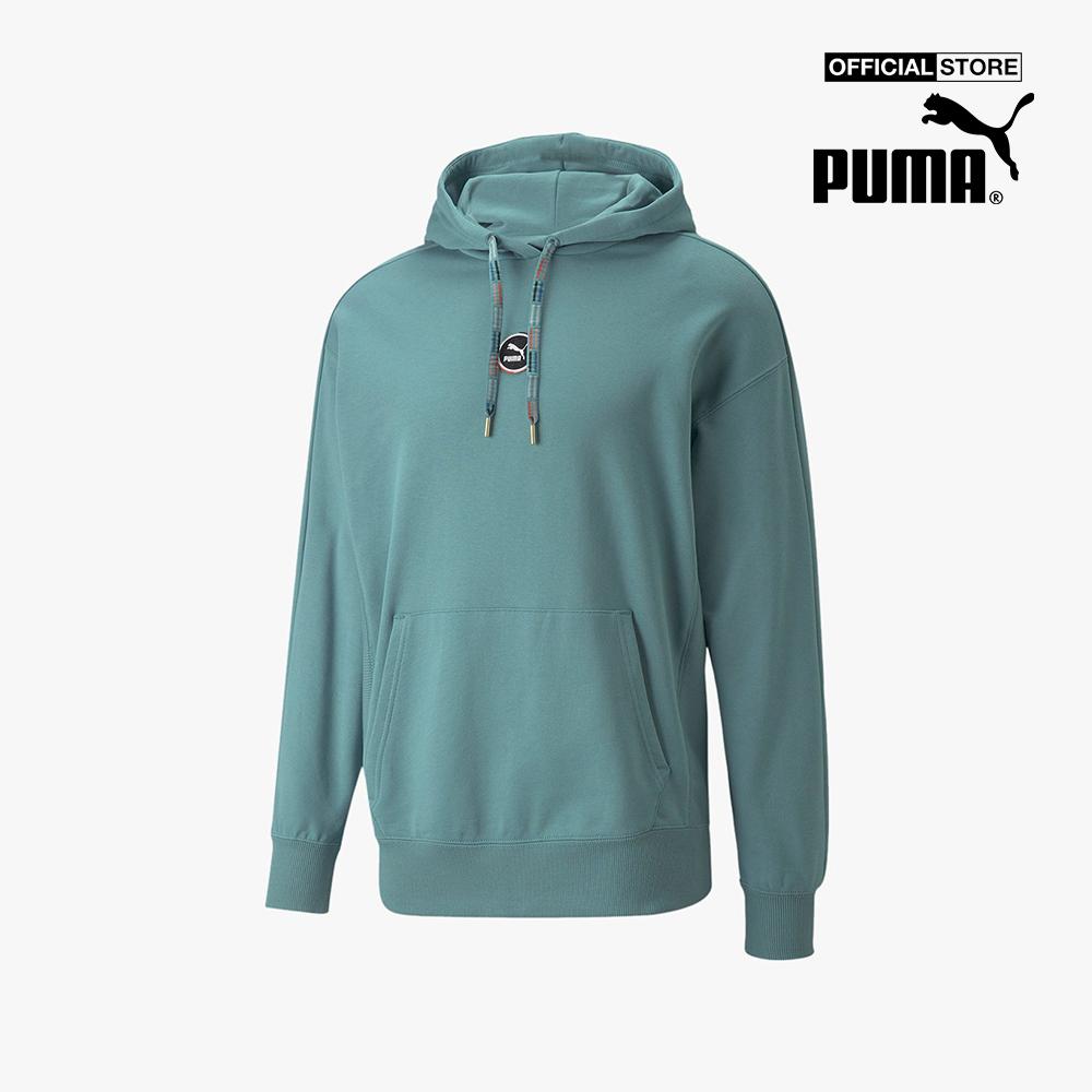 PUMA - Áo hoodie nam phối mũ trùm T7 Go For 534175