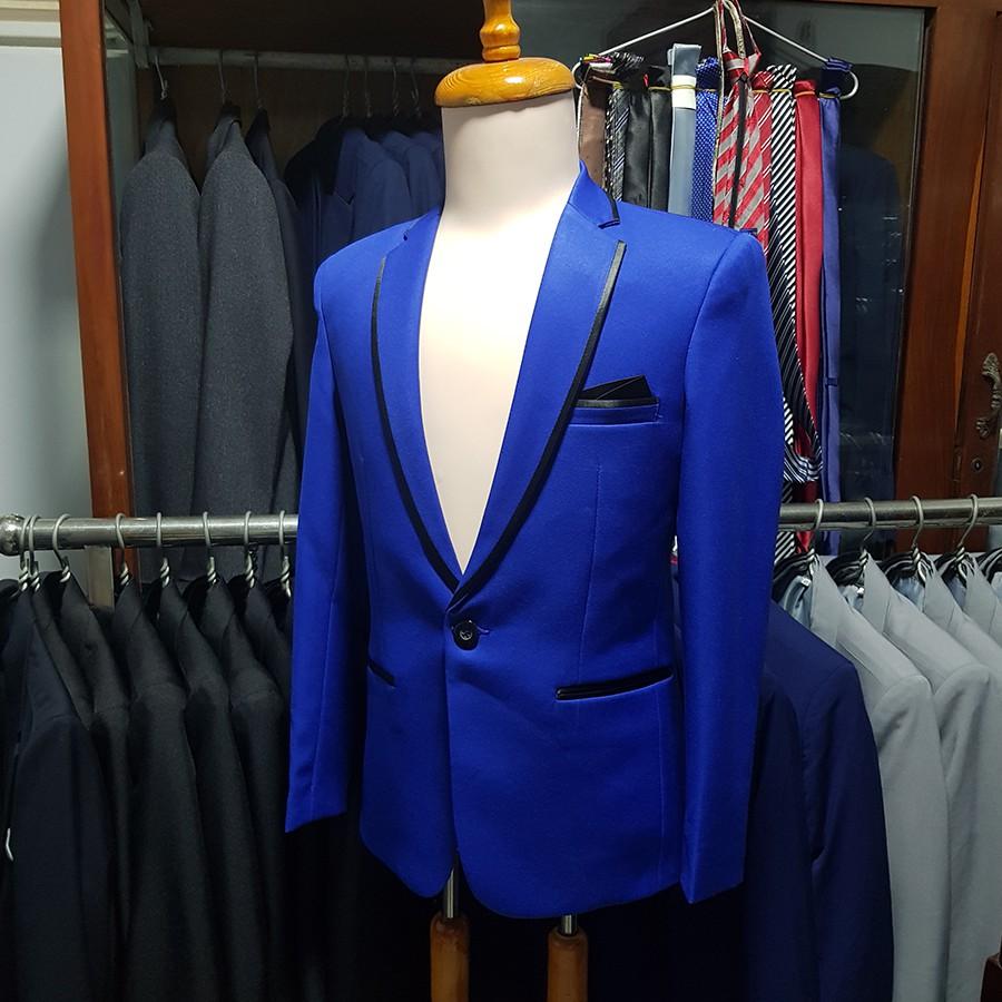 Áo Vest Nam Xanh Bích Viền Đen Cá Tính