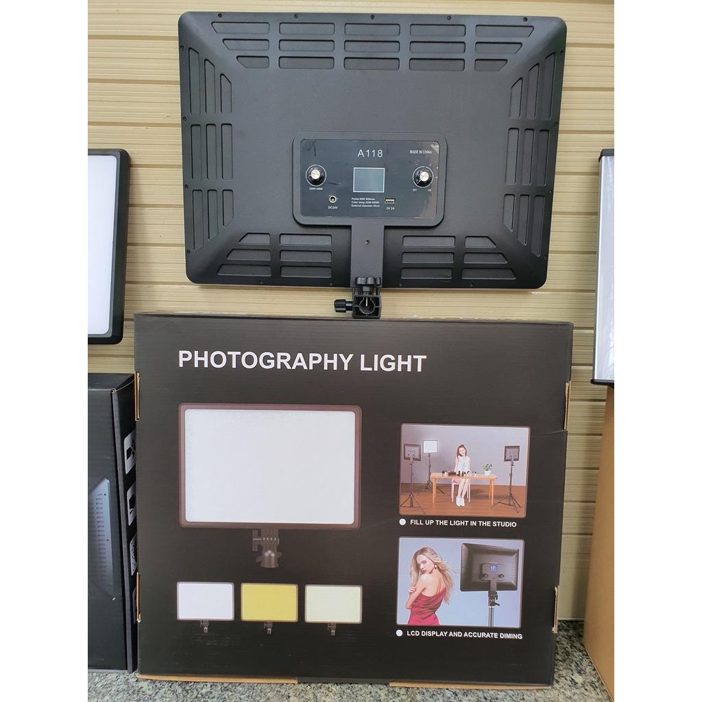 Đèn hỗ trợ livestream, studio và chụp ảnh, quay phim, tiktok chuyên nghiệp PHOTOGRAPHY LIGHT A118 chuyên dùng phun xăm