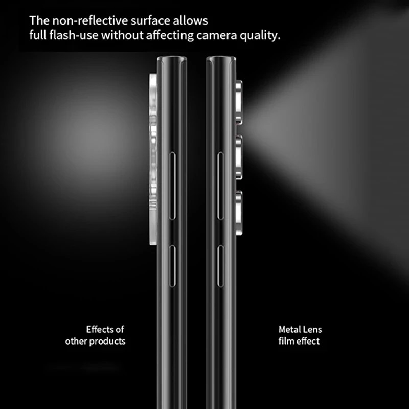 Tấm dán kính cường lực Camera cho Samsung Galaxy S22 Ultra / S23 Ultra / S24 Ultra hiệu HOTCASE KUZOOM AR - công nghệ kế dính tự động, mặt kính AGC sắc nét với độ cứng 9H, trang bị khung tự dán dễ dàng tự dán ở nhà - Hàng nhập khẩu