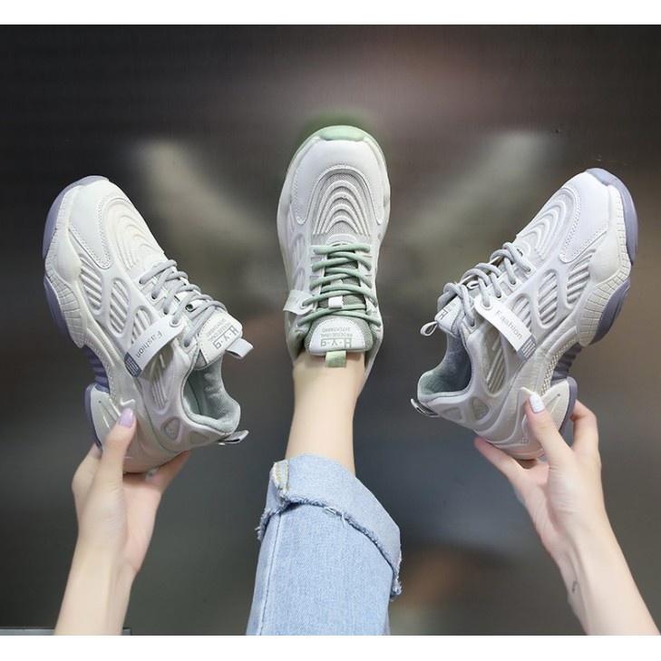 Giày sneaker nữ (xám trắng) 000040