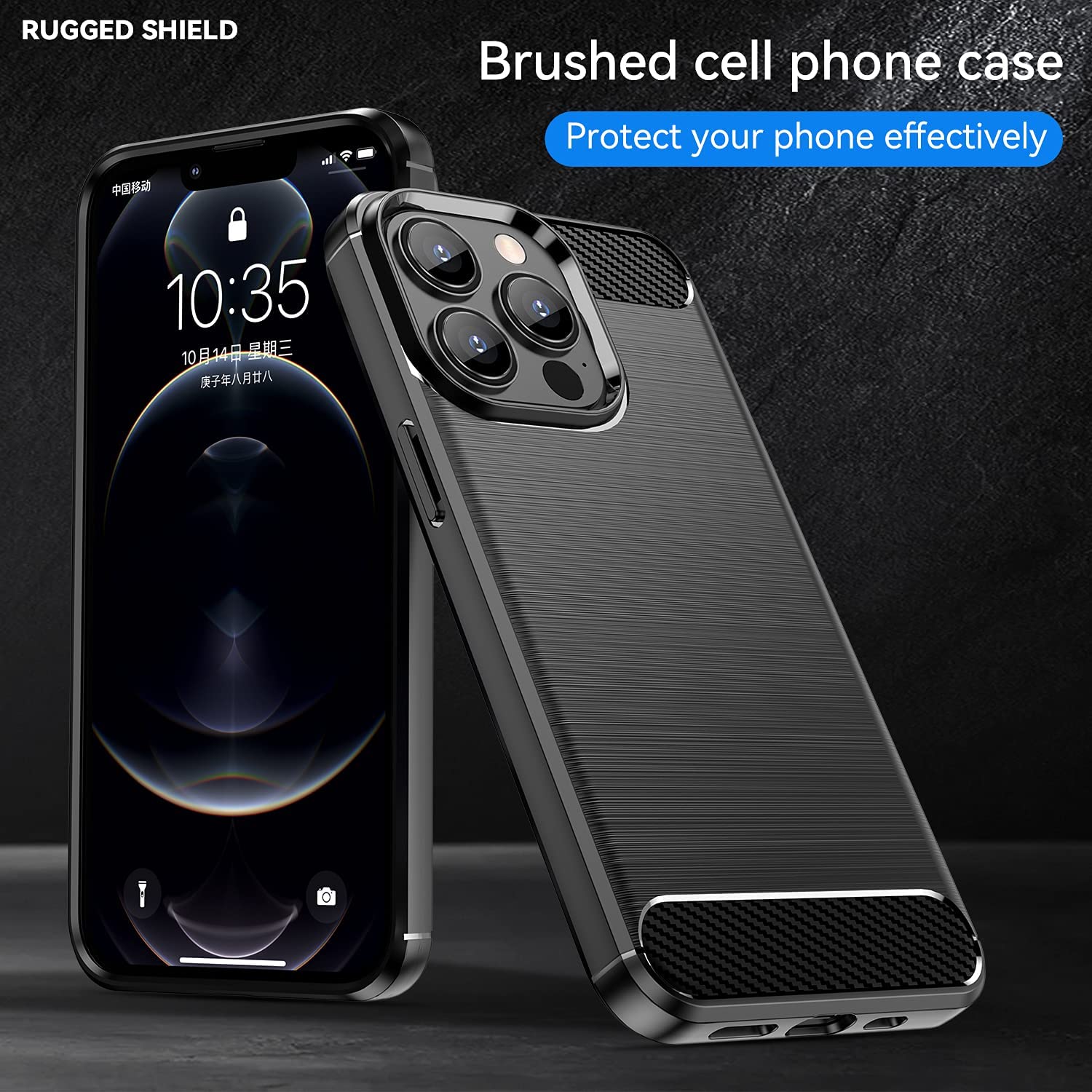 Ốp lưng chống sốc vân kim loại cho iPhone 13 Pro hiệu Likgus - Hàng nhập khẩu