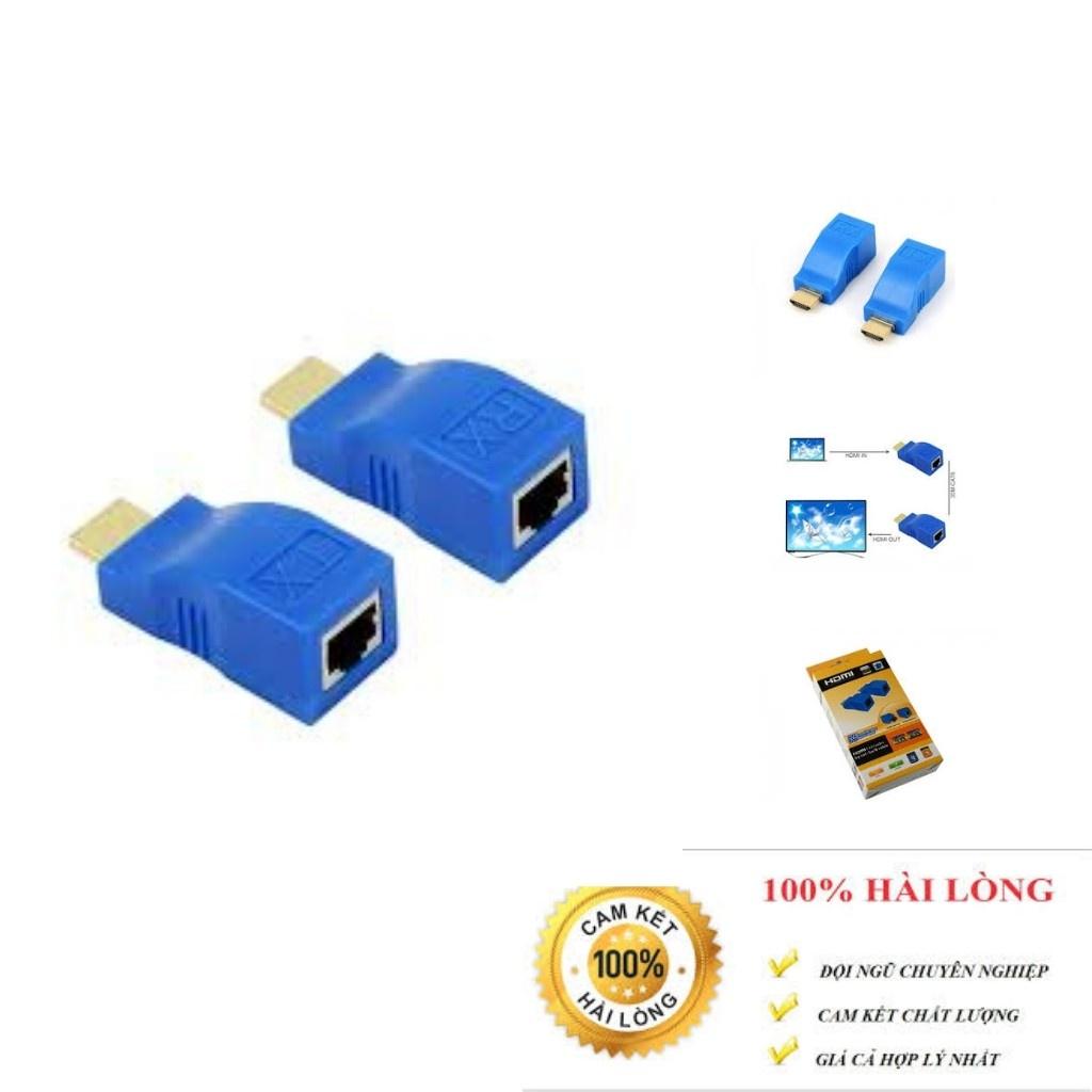 Bộ HDMI to LAN 30m, kéo dài hdmi qua dây mạng 30m